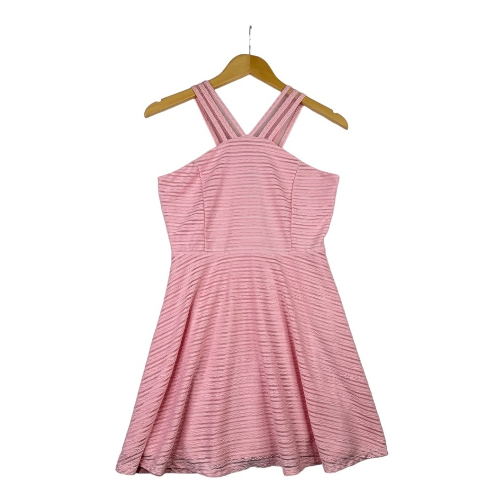 NWT The Children's Place Girls Textured Halter Dress LT Plum Size XL 14 - Picture 1 of 5